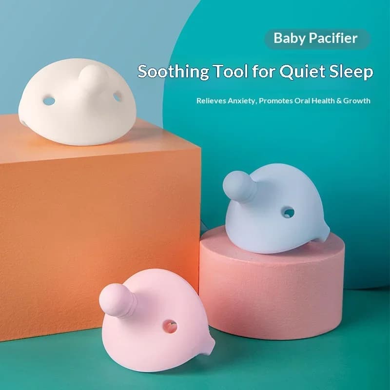 Ciuccio in silicone per neonati, utilizzabile per oltre 6 mesi, che imita il latte materno, favorisce il sonno e lo sviluppo ortodontico