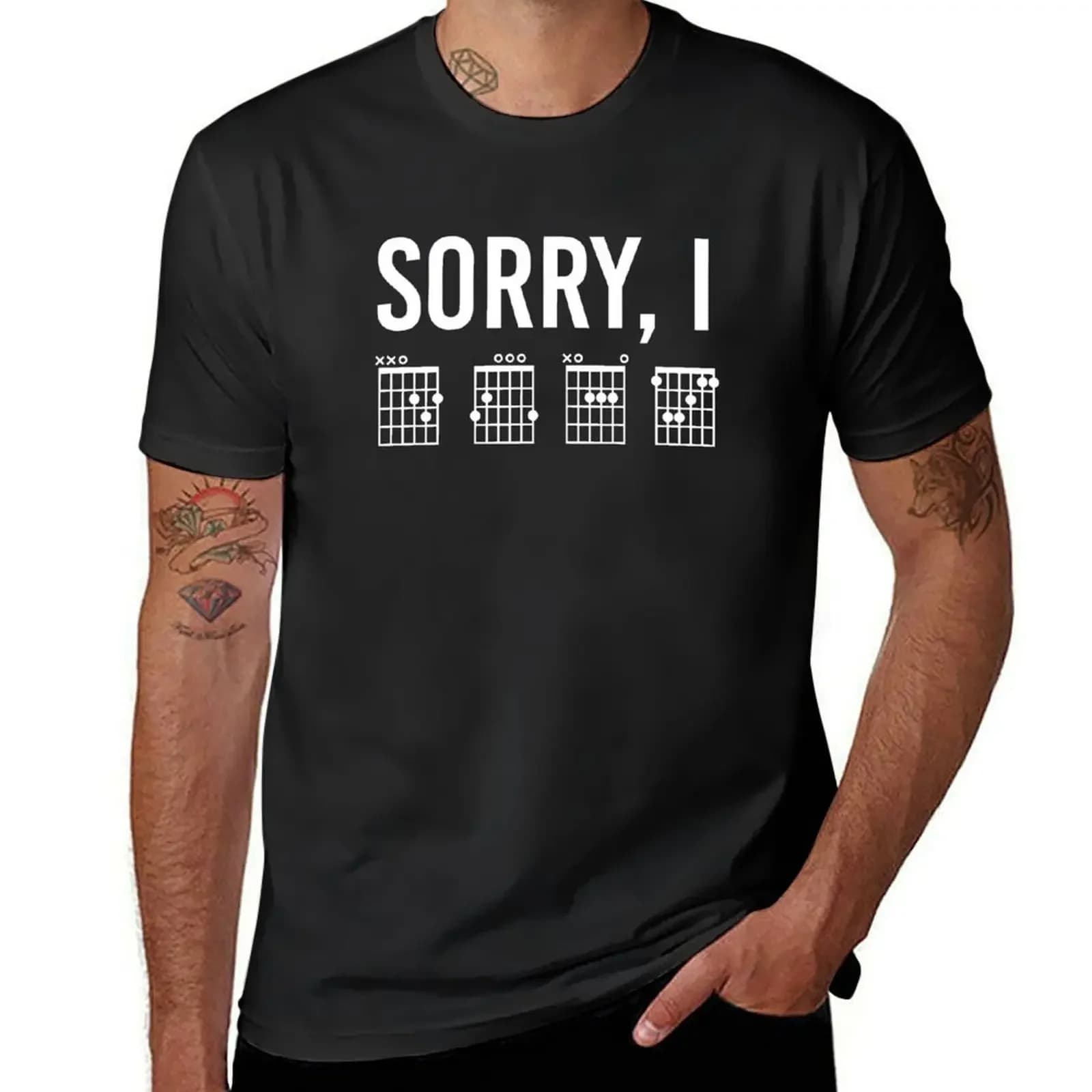 Hi DGAF Funny Strings for Guitar Post Hidden Guitar Fun Musical Gifts T-Shirts Nice T-Shirts Simple Clothing Men Top Tees