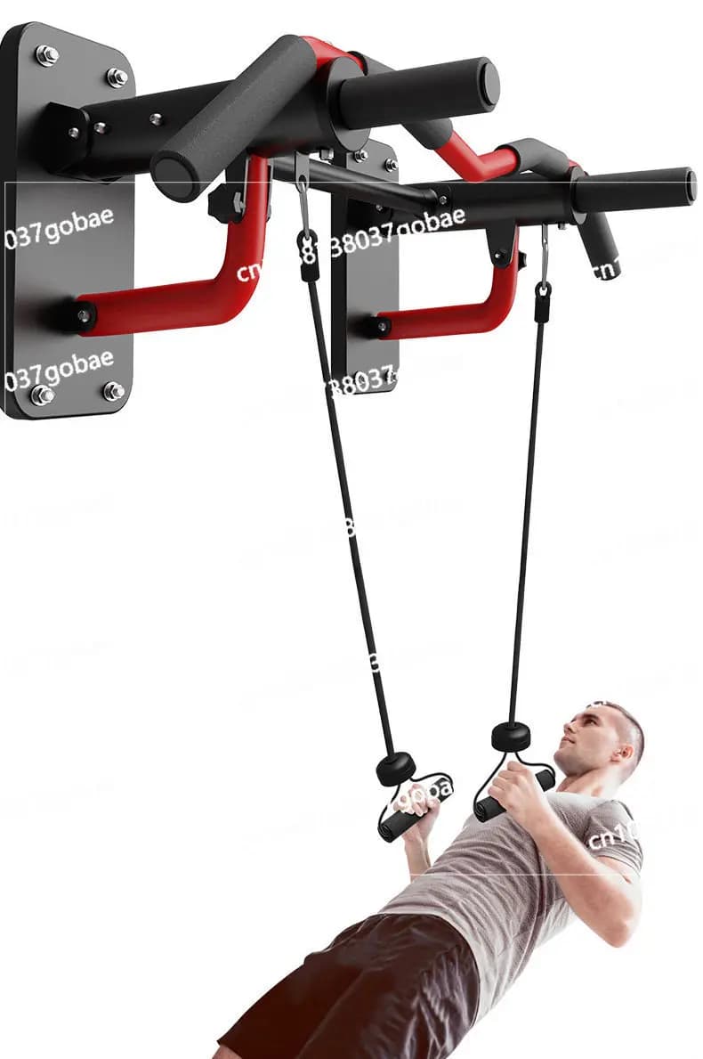 Horizontal traction bar, fitness equipment for indoor sports, home gym ring