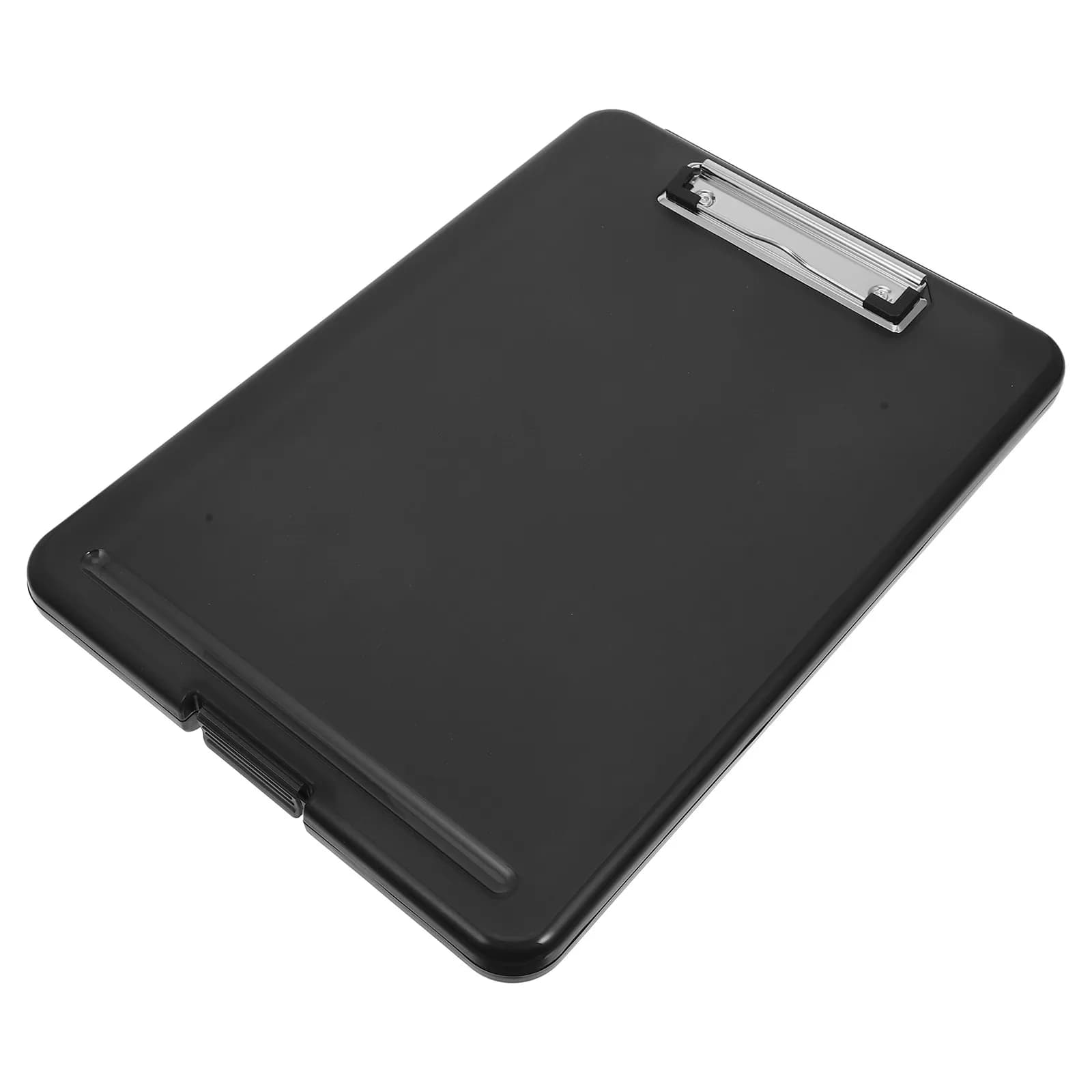 Scatola Portadocumenti A4 in Plastica Resistente con Clipboard, Organizzatore Portatile per Ufficio e Scuola