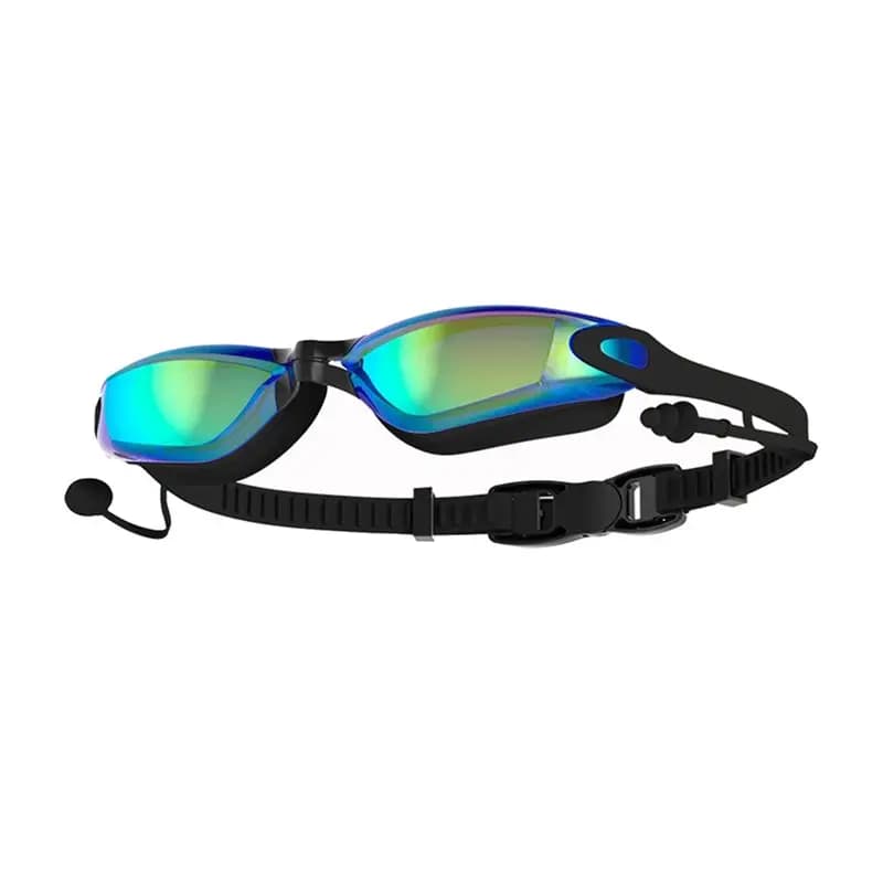 【New User-Coupon!】Swimming Goggles With Earplug Design, Waterproof, Fog-Proof, UV-Proof, Suitable For Men, Women And Teenagers