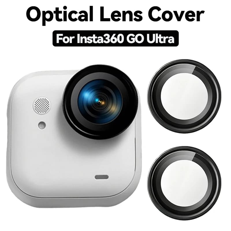 Protezioni per Lenti Fotocamera per Insta360 GO, Pellicole in Vetro Temperato Ultra Resistente, Accessori per Videocamere d'Azione