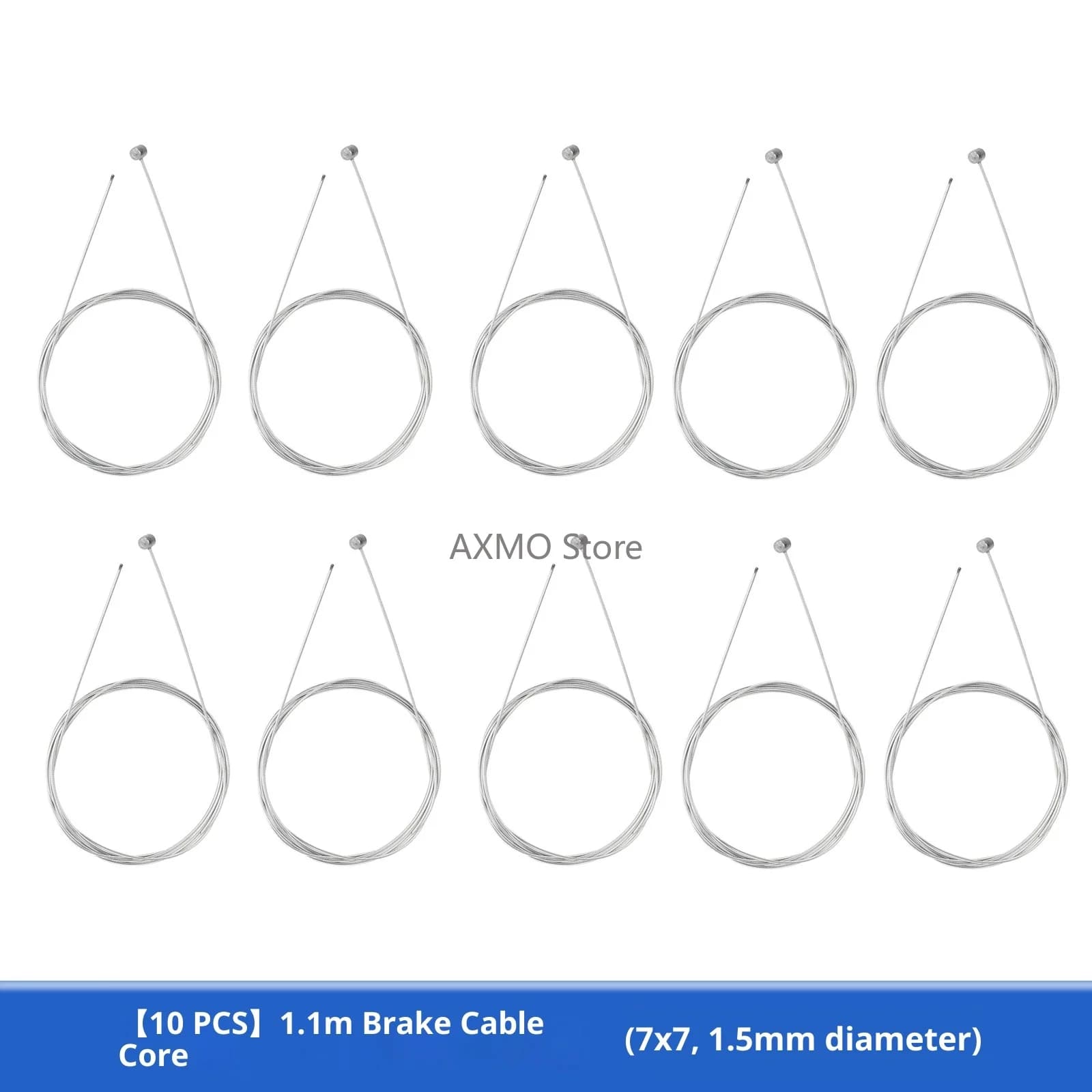 Nucleo del cavo del freno da 10 pezzi 1,1 m con 7x7 fili Cavo del cambio spesso 1,5 mm Nucleo interno per cavo della leva del freno dello scooter Parte dello scooter elettrico