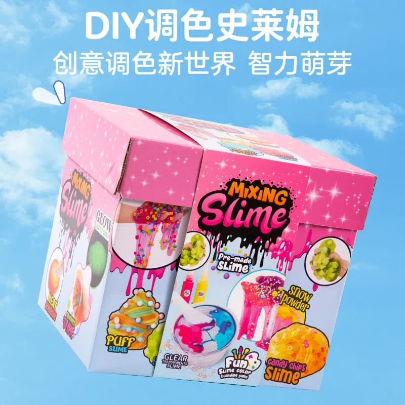 Crystal Slime Fai-da-Te Kit, Educational Sensory Toy Antistress for Kids and Boys, Birthday Gift