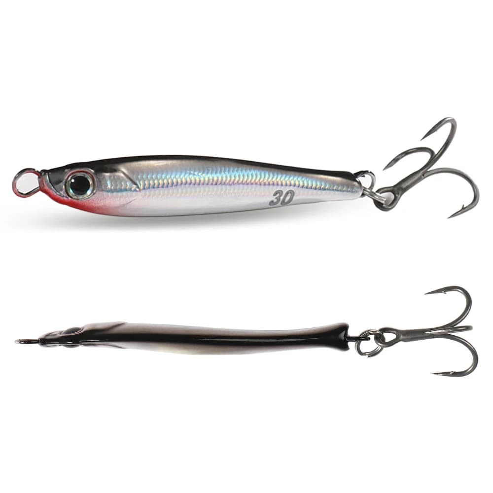 Esche kit 1-5 Pieces 7g 10g 20g 30g 40g Jig Metallic Cucchiaino VIB Floating Fishing Equipment Box with Teflon Fishing Swimbait
