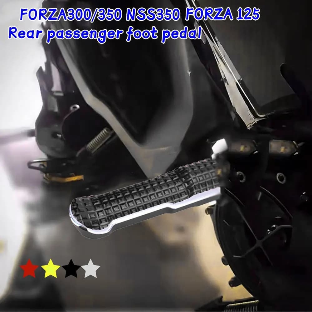 Poggiapiedi Posteriore per Passeggero in Lega di Alluminio per Moto Honda NSS FORZA 350/300/250/150/125