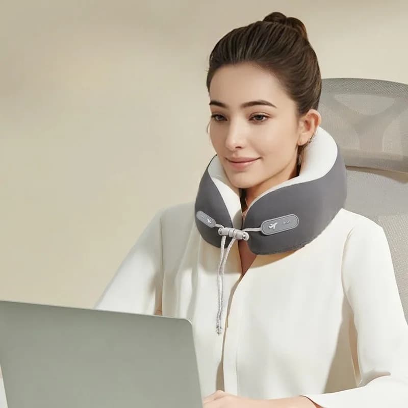 Set Familiare di Cuscini a U con Logo Personalizzato, Supporto per il Collo da Viaggio per Auto e Aereo, Comfort Cervicale per Genitori e Bambini, Compagno Affidabile