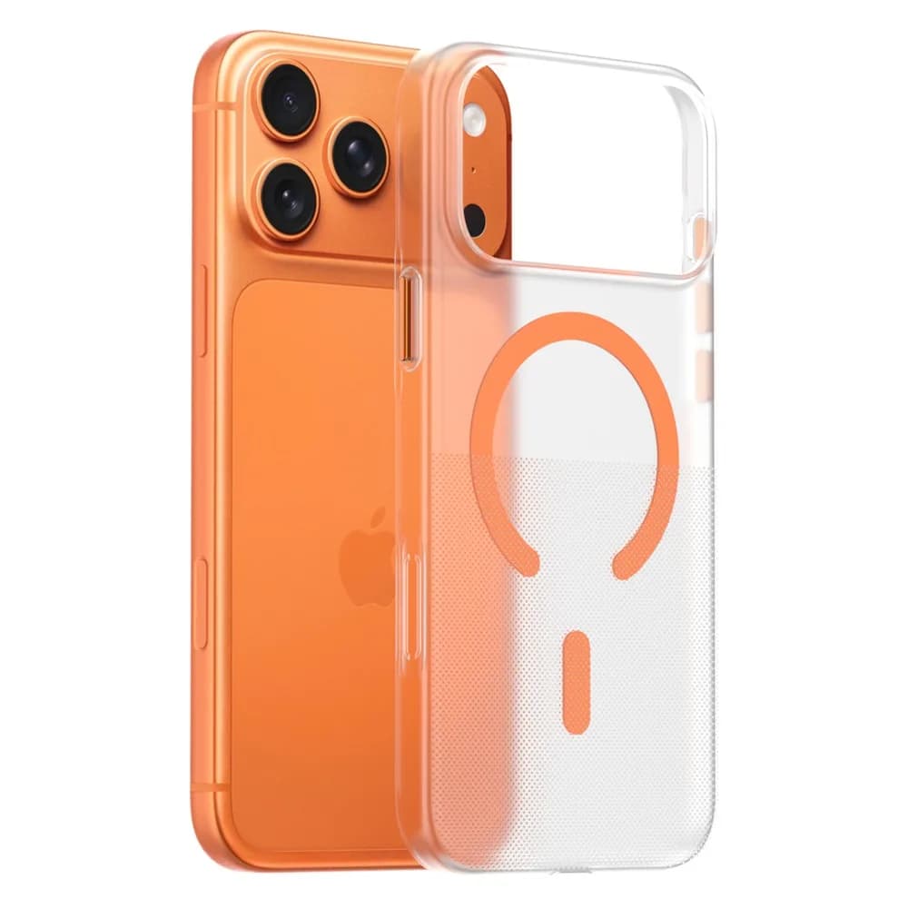 Cover Protettiva Premium Anti-scivolo Trasparente Anti-ingiallimento con Effetto Ghiaccio per iPhone 17 16 15 Pro Max, Compatibile con MagSafe, Ultra-sottile in PC