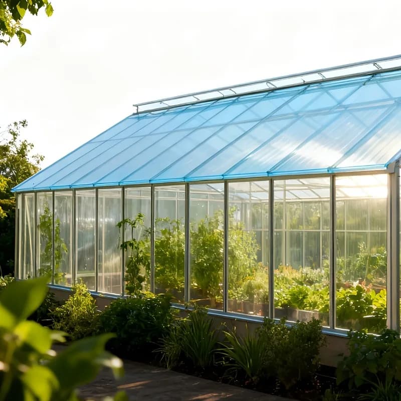 1 Roll of Large Heavy-Duty Polycarbonate Roof Panel UV Resistant Clear Insulation Daylighting Panel Greenhouse Transparent Film