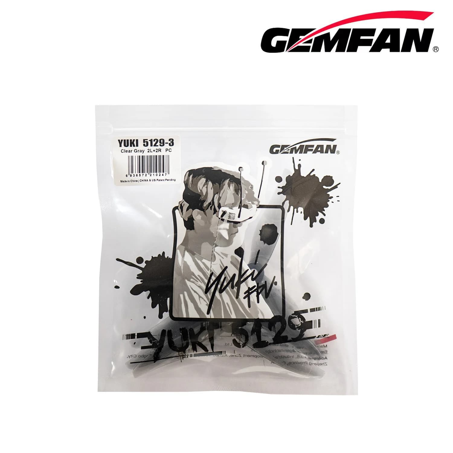 Gemfan 5129 5 inches 3 blades/tri-blade propeller Fpv brushless motor Yuki Fpv props for Rc Fpv Racing Drone