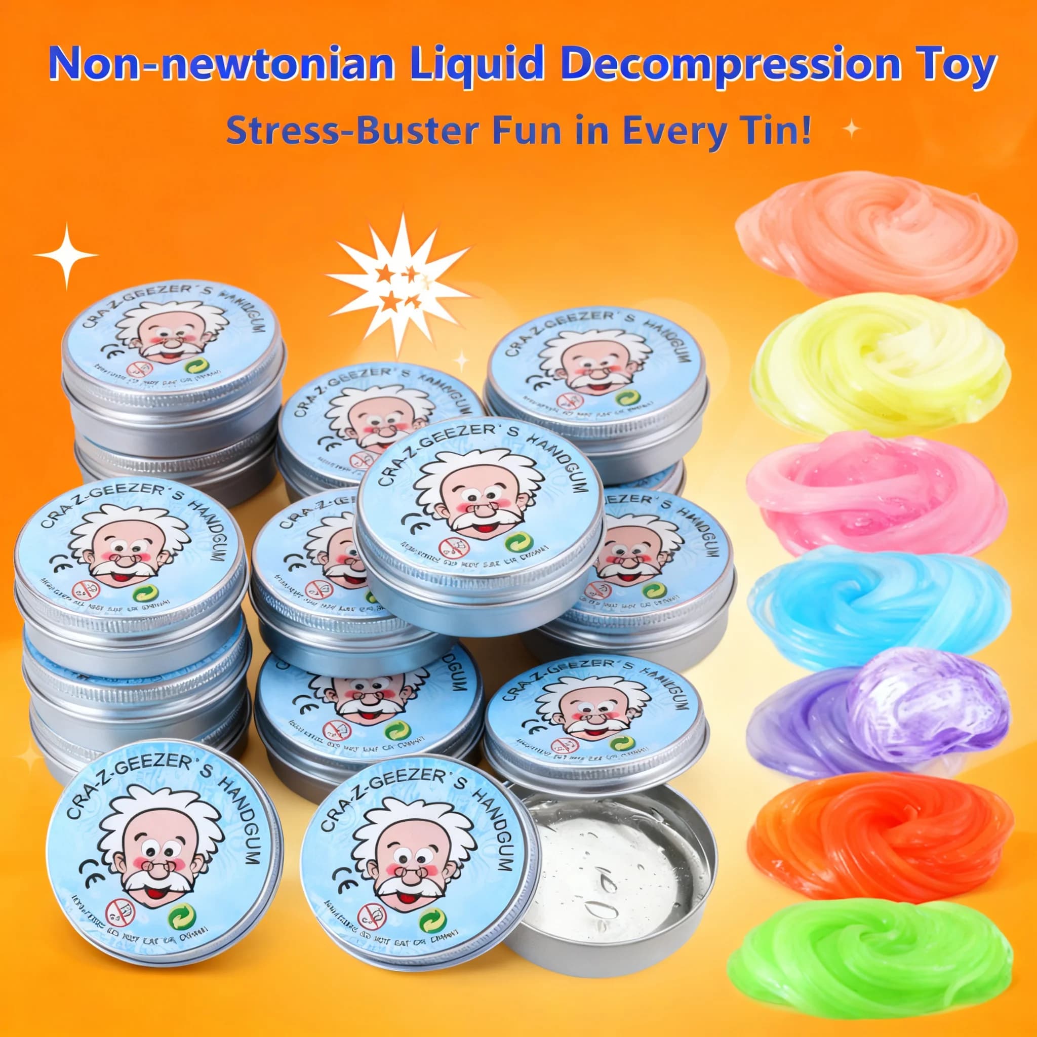 Toddler Stress Relief Reusable Liquid Crystal Bouncy Slime Mud Handgum Color Clay Shape Handmade DIY Putty Playdough Kid Safe