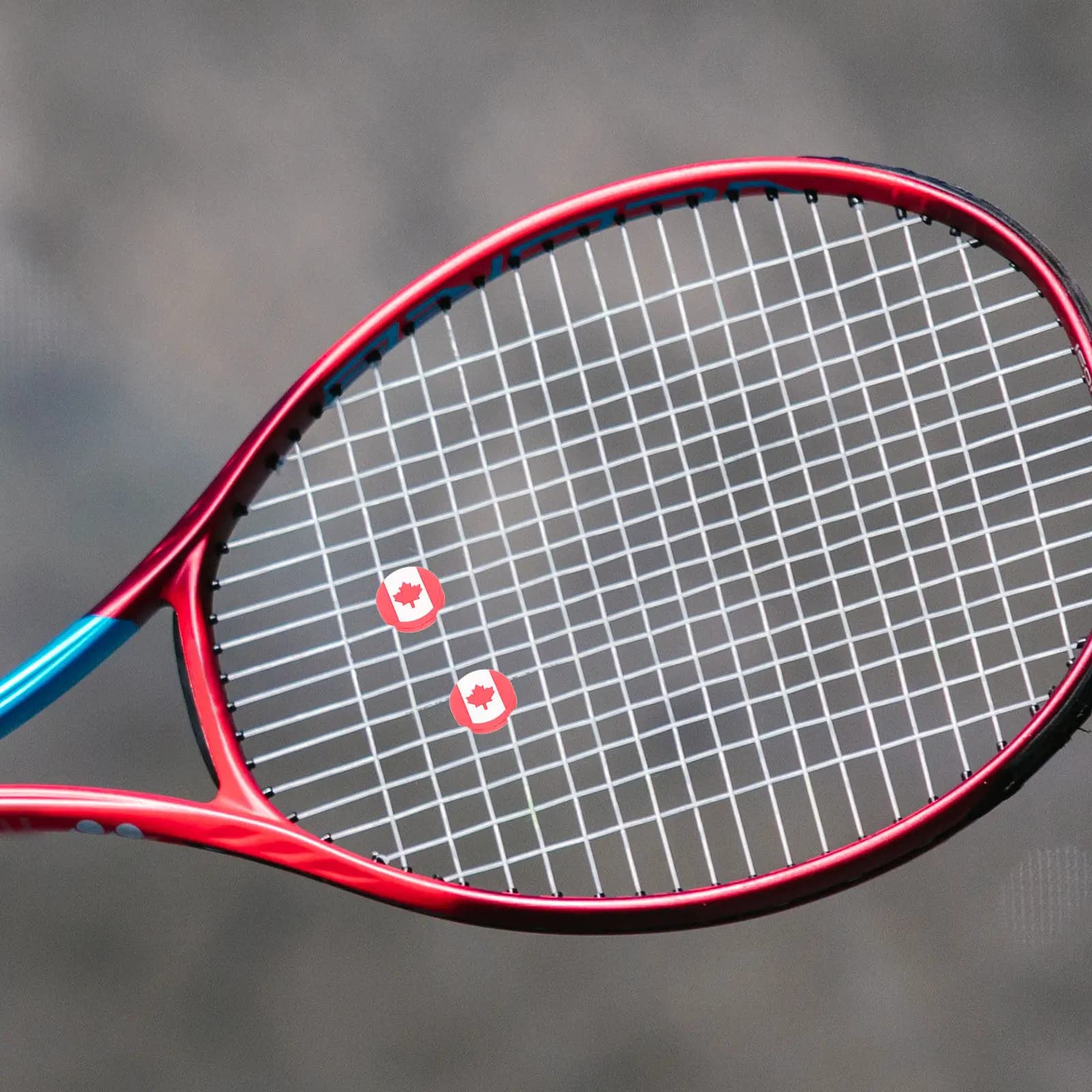 6Pcs Silicone Tennis Racket Dampeners National Flag Pattern Vibration Absorbers Shock Absorber Tennis Racquet Accessory