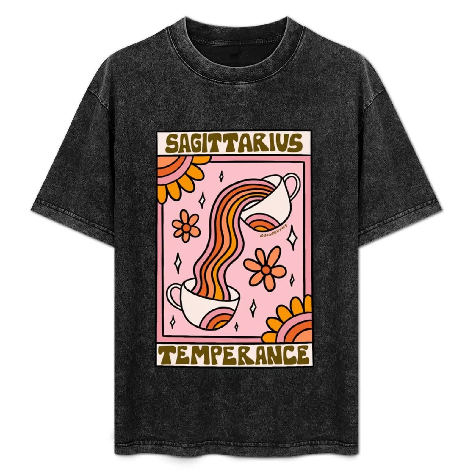 T-shirt con carta dei Tarocchi Sagittario, maglietta per il Giorno del Ringraziamento