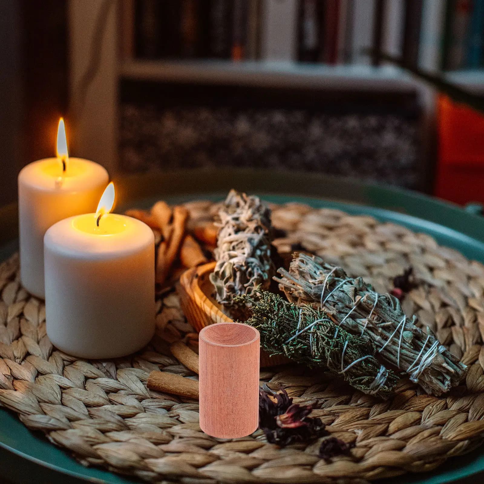 Set di 3 Diffusori di Aromi in Legno Premium per Oli Essenziali, per Alleviare lo Stress e Migliorare la Qualità del Sonno, Decorazione per Casa e Scrivania, Purificatore d'Aria Naturale