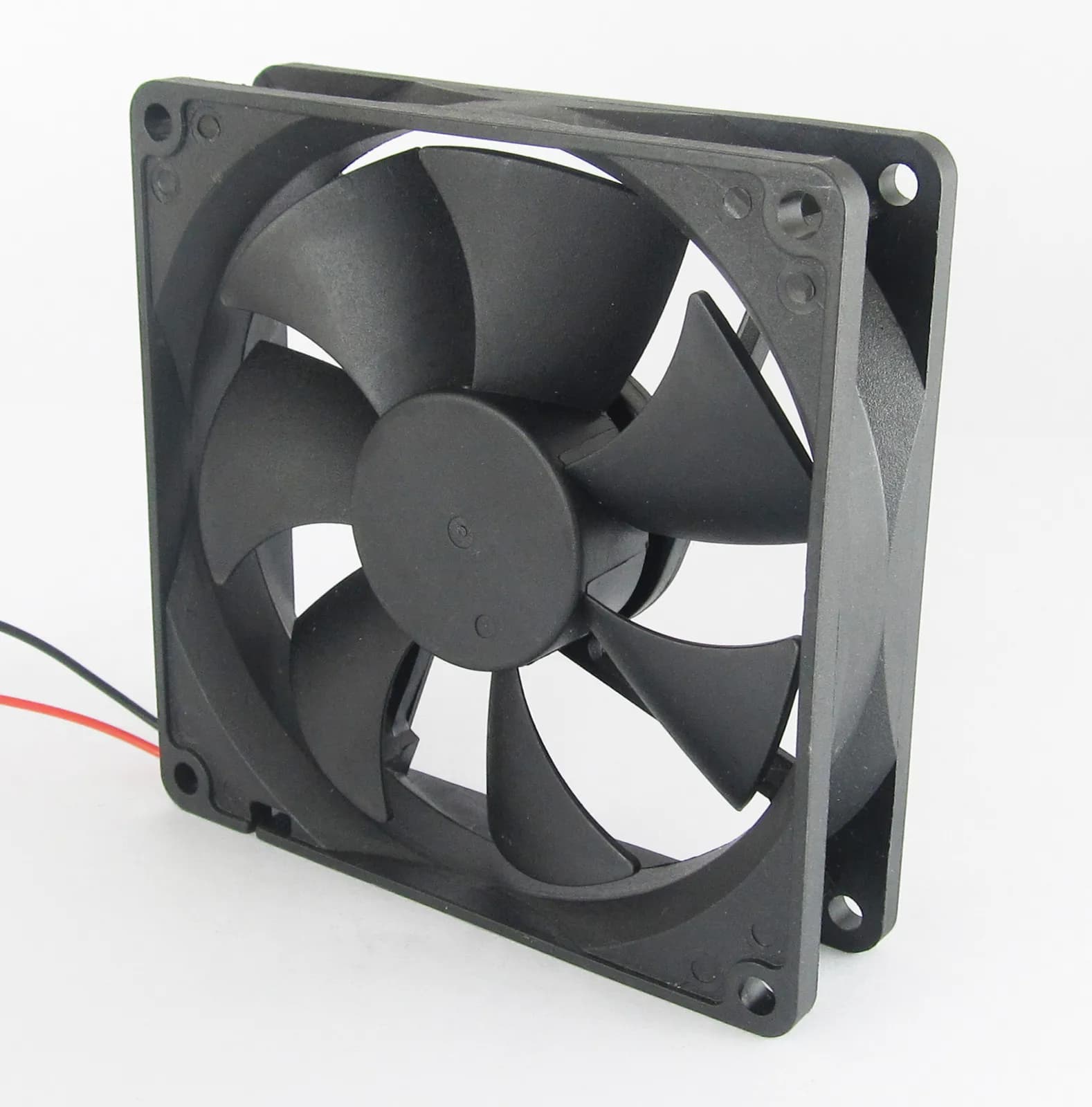PER 1PCS Ventola di raffreddamento DC senza spazzole 80x80x25mm 80mm 8025 7 pale 5V 12V 24V Ventola a 2 pin-