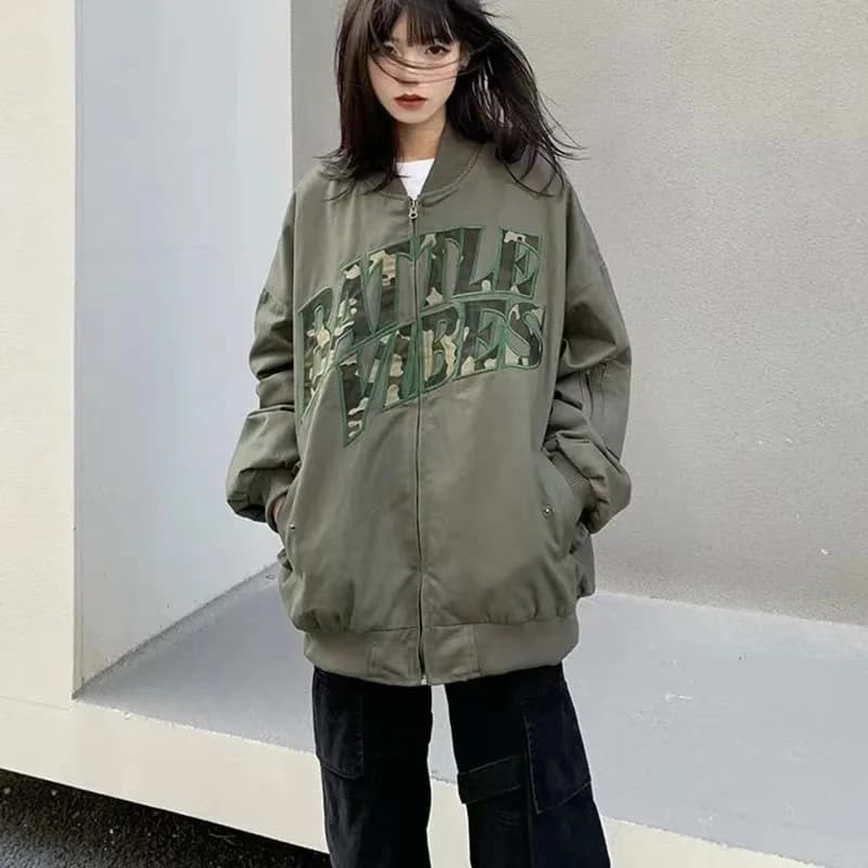 Women'S Demi-Season jackets Blend Textured High-End Button Waist Cinching Turndown Front Work Ladies' Temperament Thin Zippers