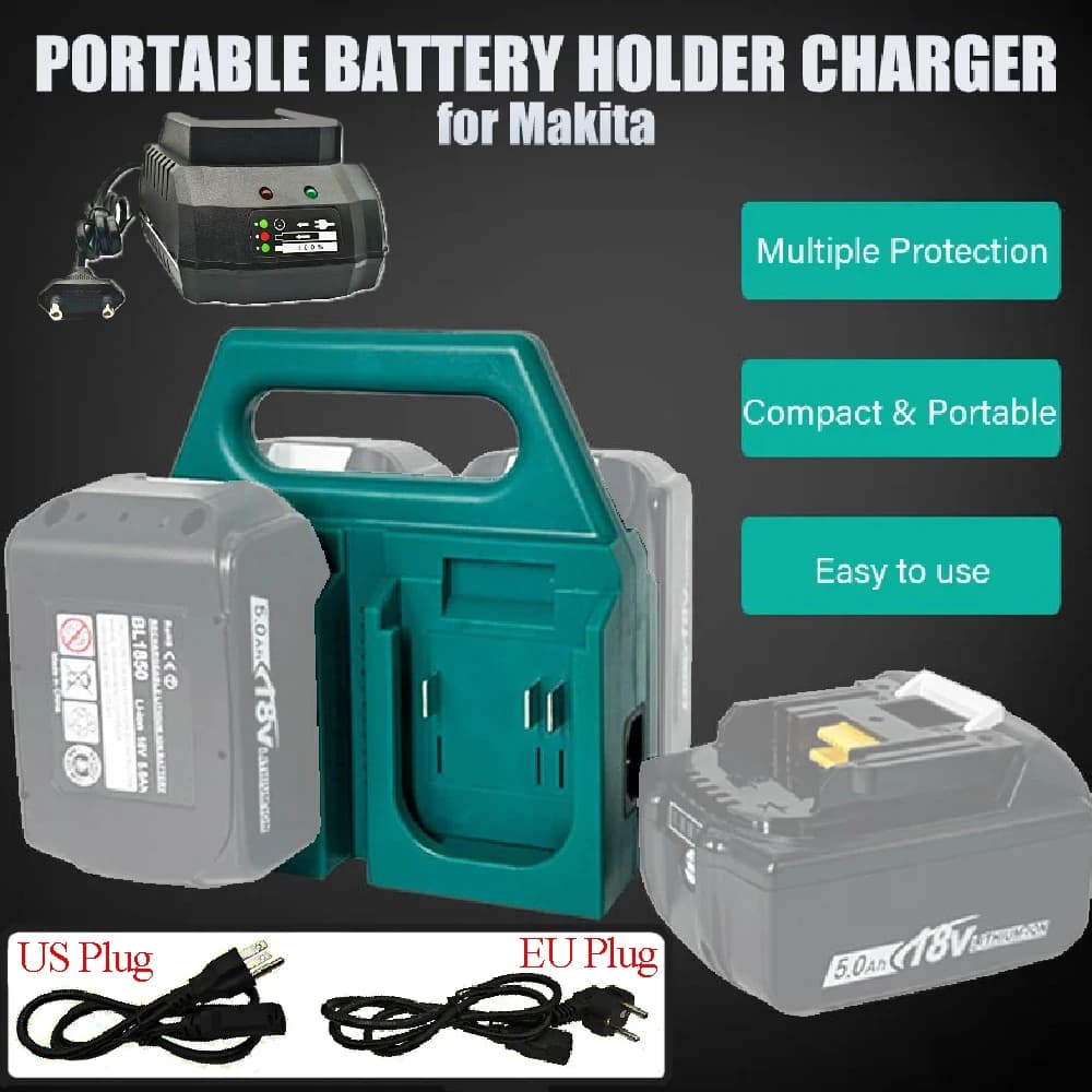 Parti di ricambio per batterie al litio Makita 18V BL1830 BL1815 DC18RC DC18SF DC18RF e caricabatterie DC per batterie agli ioni di litio HongSong 21V