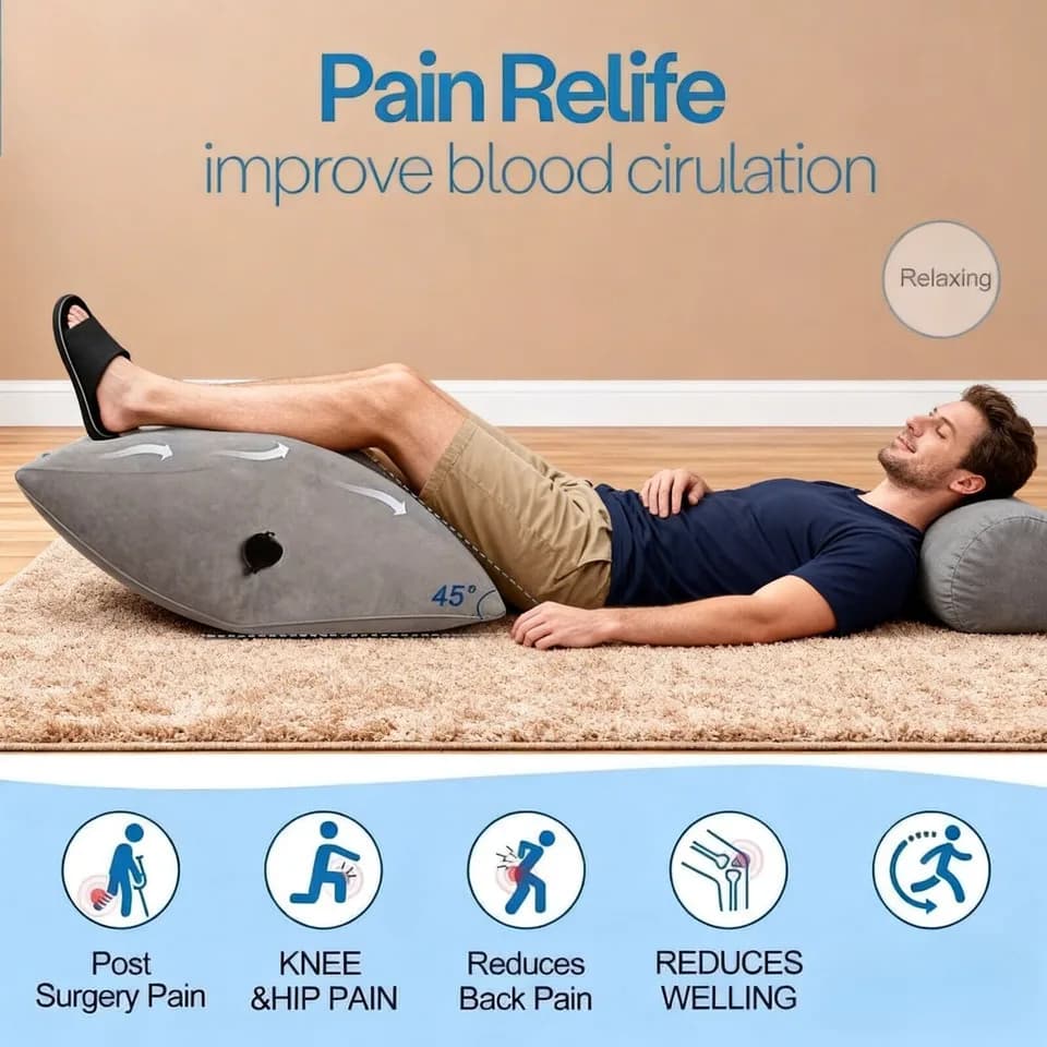 Cuscino Gonfiabile Portatile per Supporto Lombare e Piedi, Comodo per Relax ed Elevazione, Ideale come Cuscino Funzionale e Posizionatore