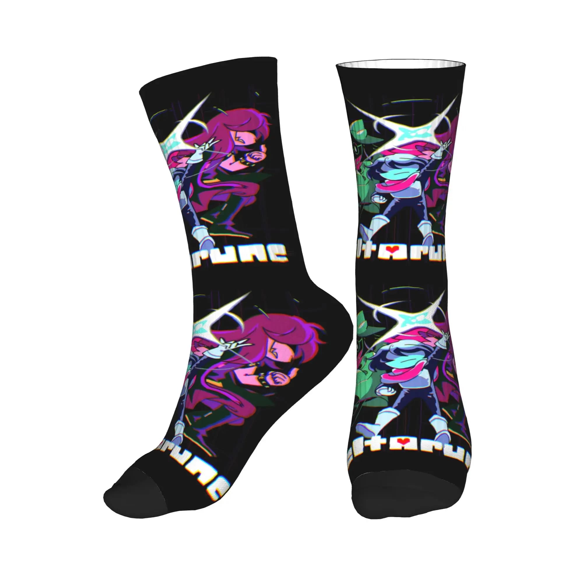 Socks Harajuku Hot Game Deltarune for women and men, football sports socks with hot 3D print