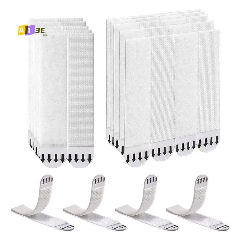 A03E-20 Paia (40 Strips) of Strips Removable Shoulders Without Track, Striped Strips for Hanging Squares, 19X92mm