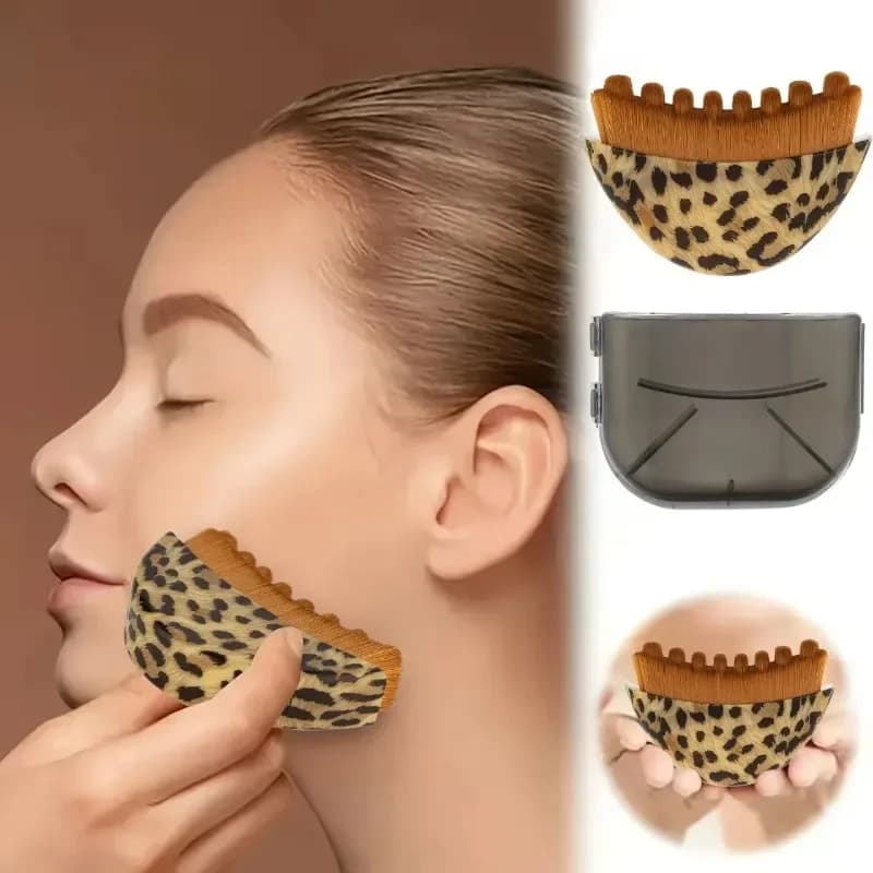 Linphatic Facial Contour Brush, Mento and Mascella Line Model, Drenante Viso Massage, Ergonomic Design for Precisely Skin Adaptation