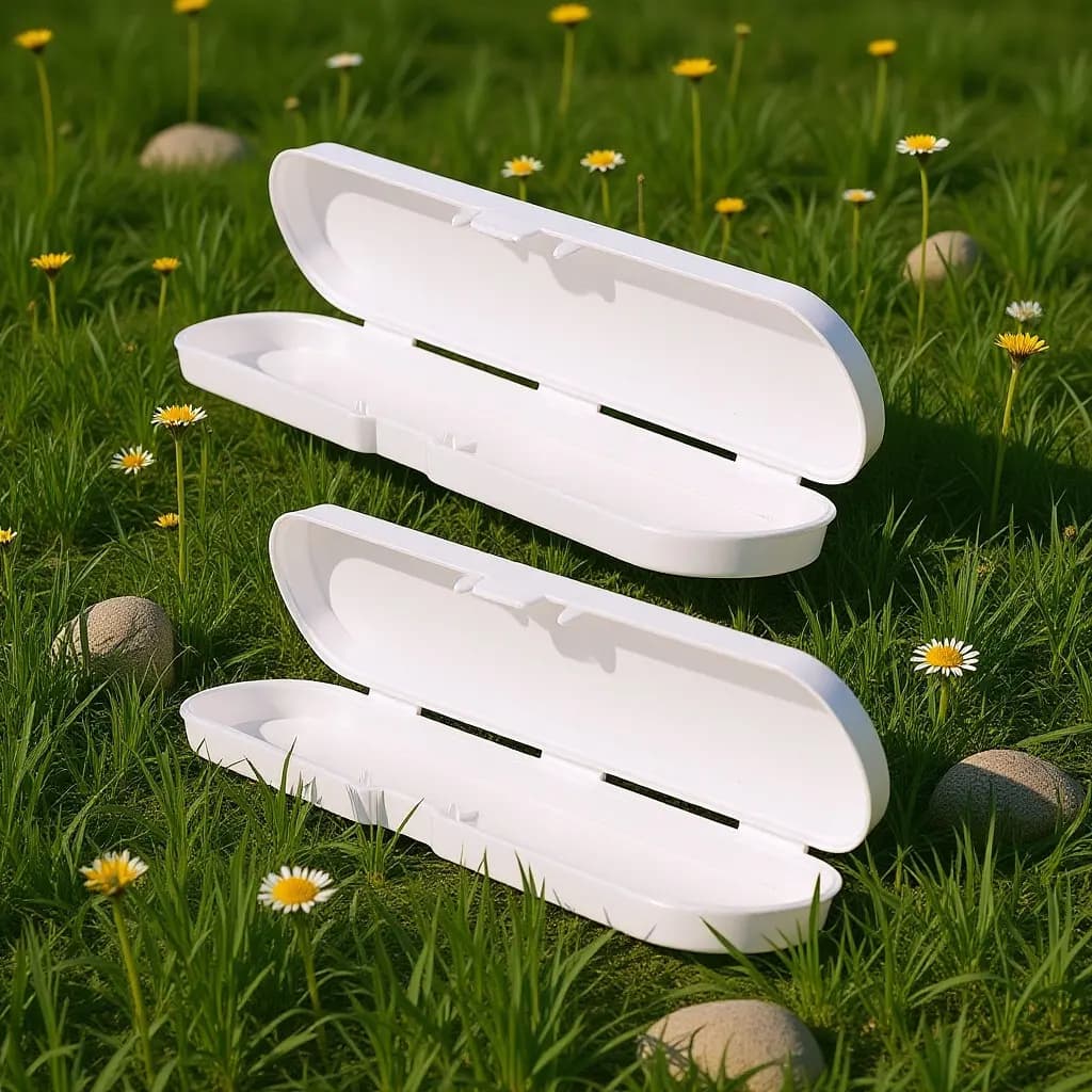 2 Pezzi Contenitori in Plastica Piccoli con Display della Temperatura per Termometri in Vetro e Alimenti, Utilizzabili per Bocche/Contenitori per Alimenti