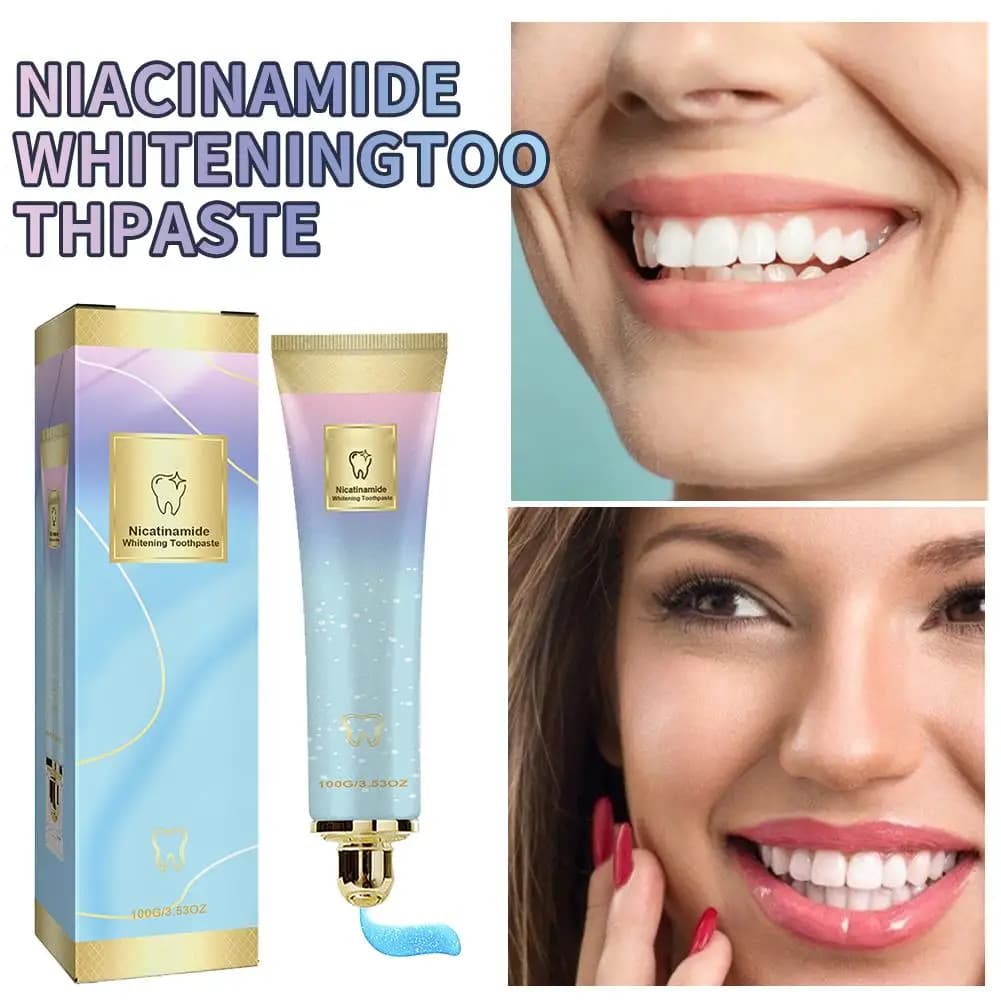 Dazzling white toothpaste 100g Niacinamide formula for fresh breath, tooth cleaning and oral hygiene V9X3