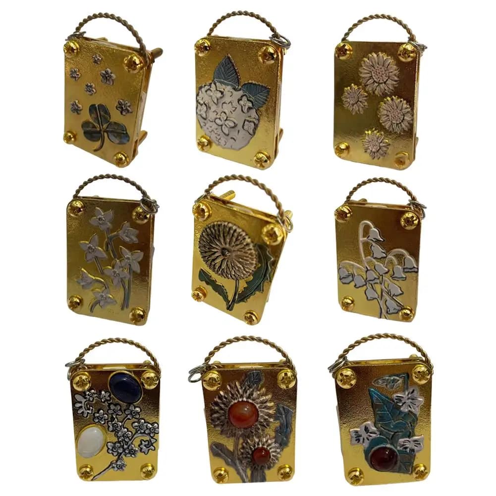 Micro Flower Press Compact Metal Flower Plant DIY Press Preservation Arts Kit for Scrapbooking DIY Dried Flowers Crafts Gift
