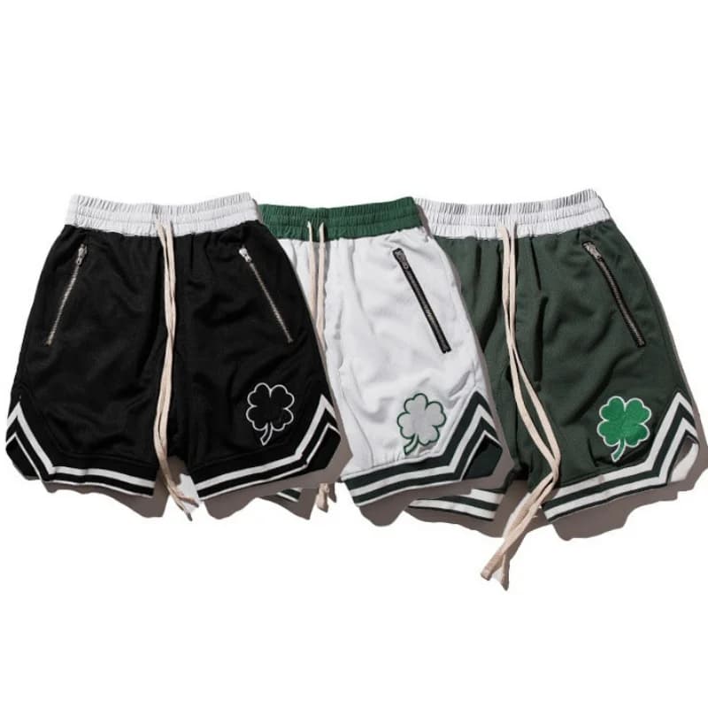 Pantaloncini sportivi da uomo ad asciugatura rapida per bodybuilding, joggers, pantaloncini da ginnastica al ginocchio, pantaloncini estivi da uomo per allenamento in palestra e corsa