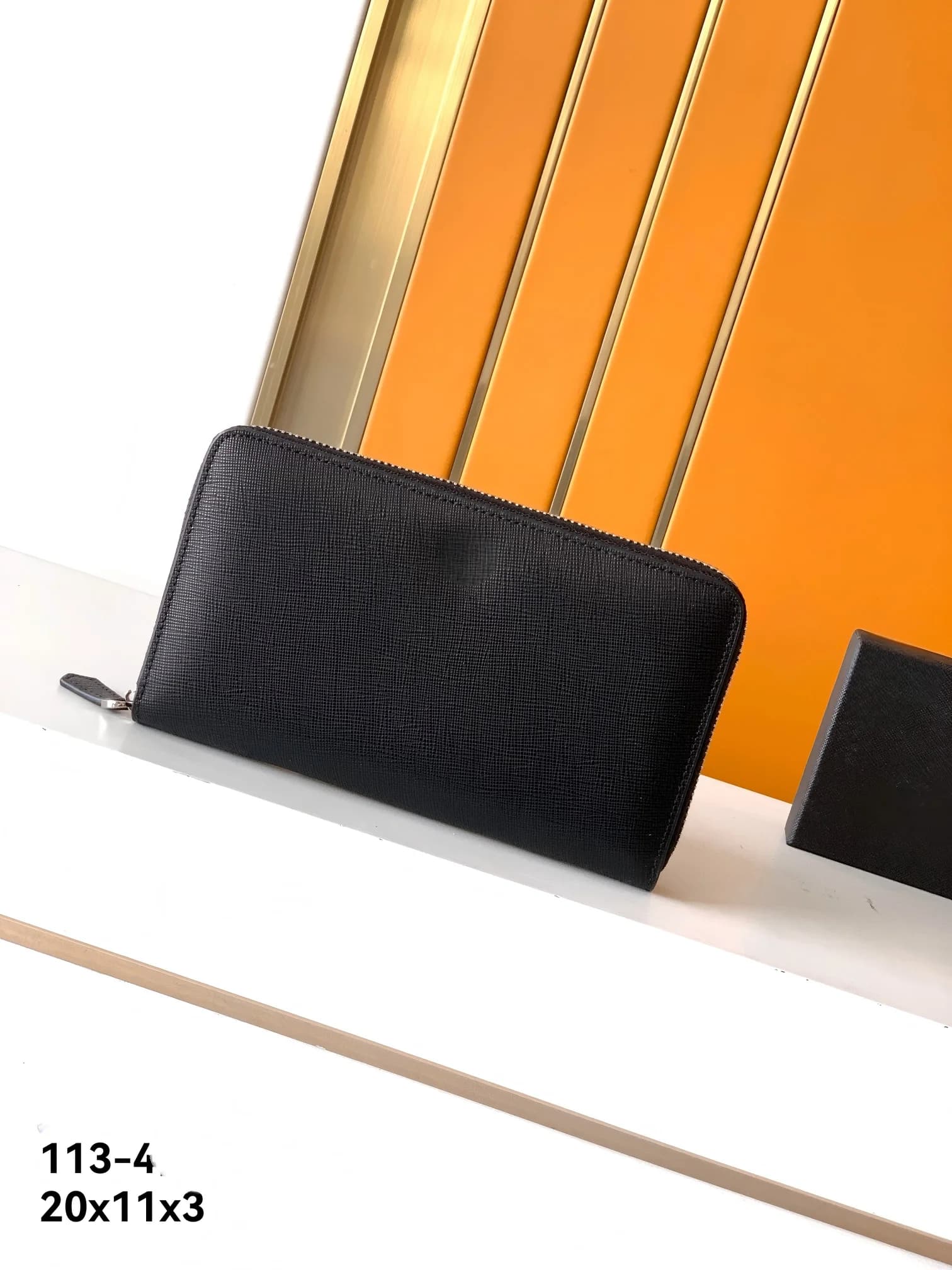 Genuine Soft Leather Long Zipper Wallet, Large Capacity Clutch & Card Case, Premium Quality