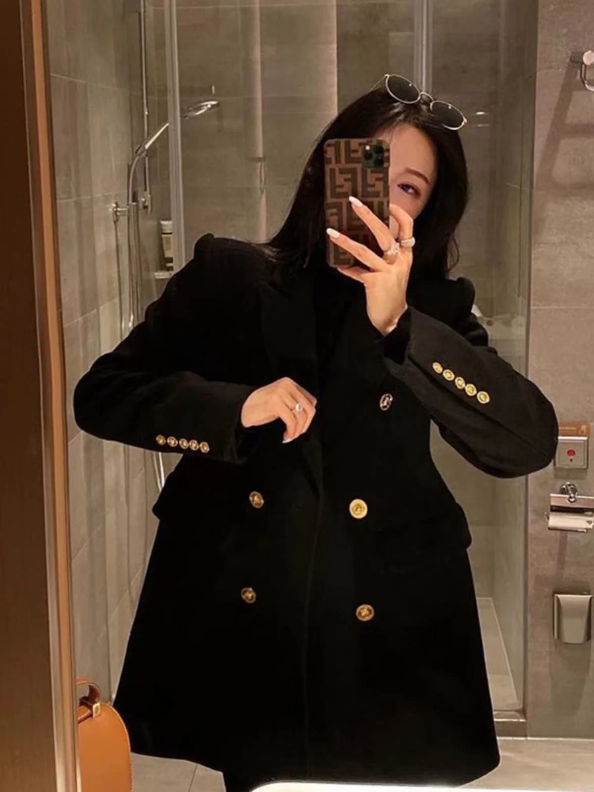 plus Size Women's Slimming Suiting Jacket High End Fashionable Loose Autumn Winter Outerwear for Heavy Girls Street Style