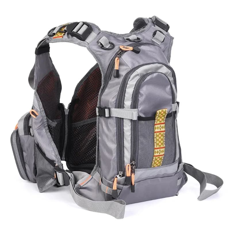 High Flotation Life Vest for Fishing Surfing with Backpack Storage Adjustable Buoyancy Aid Durable Portable Safety Jacket
