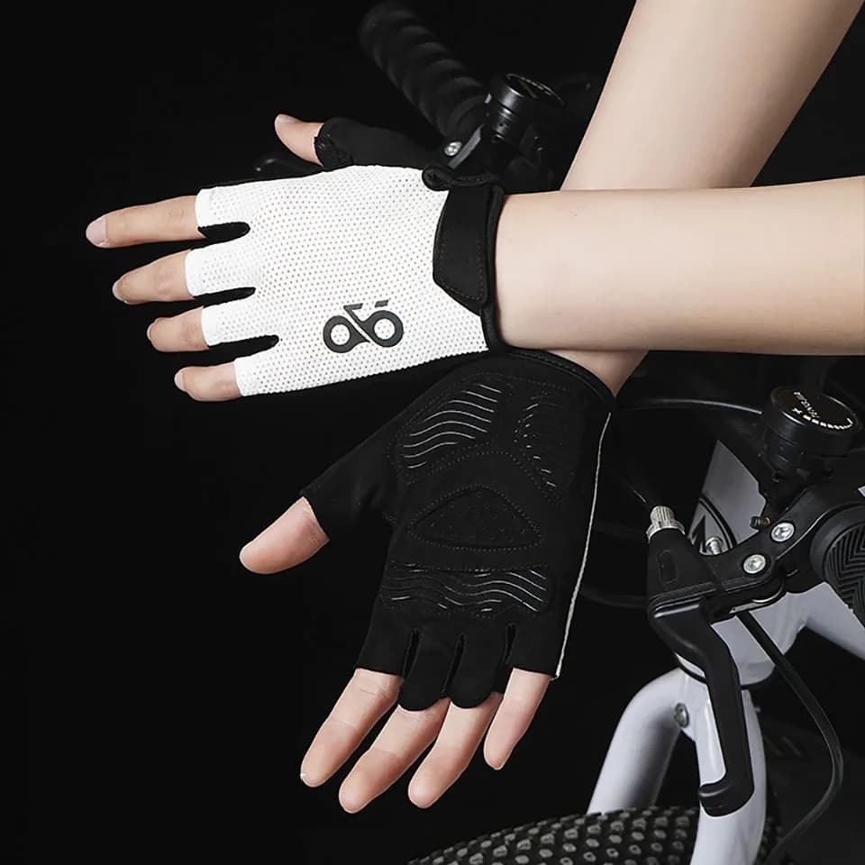 Cycling Gloves Half fingers GTUBIKE for Men and Women, Anti-slip, Ammortizers, Summers, Without fingers, for Sports, Gym and Training