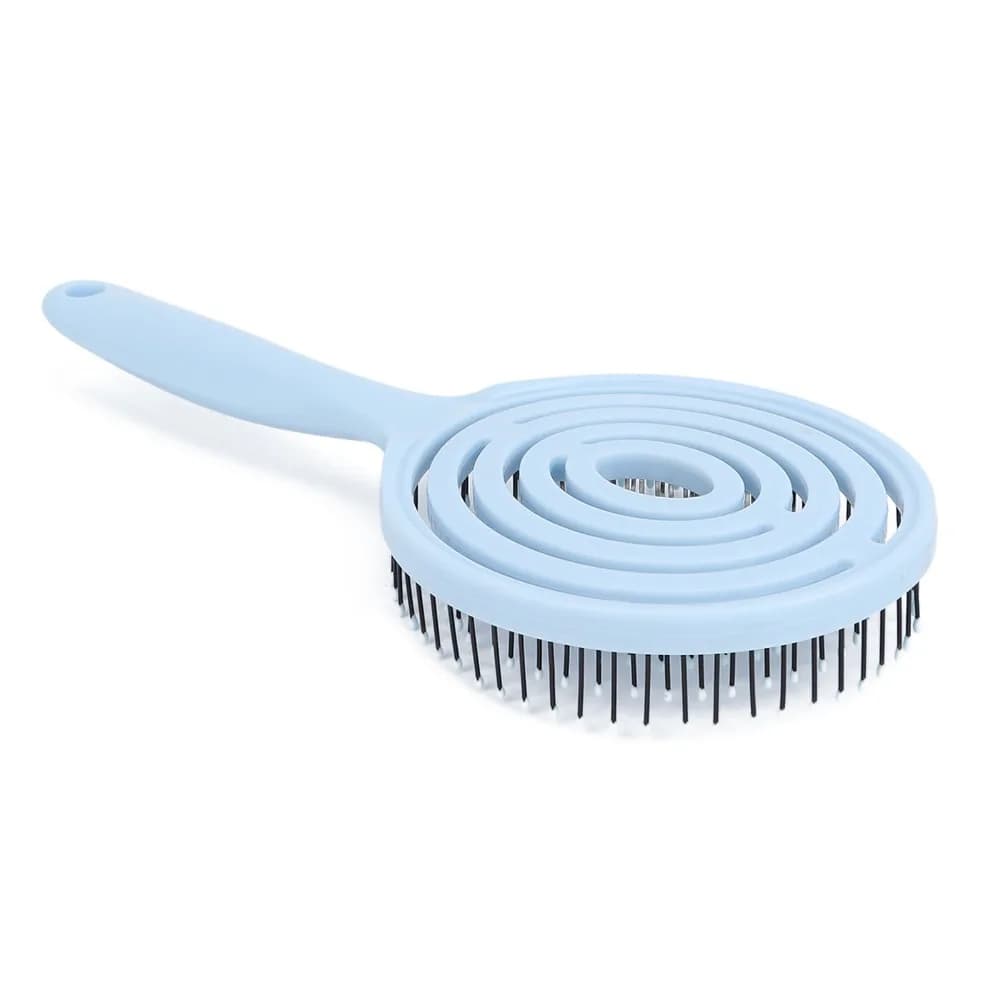Round Shape Hair Detangling Brush Soft Straightening Straightening Hair Brush Vented Design Versatile Hair Detangler Brush