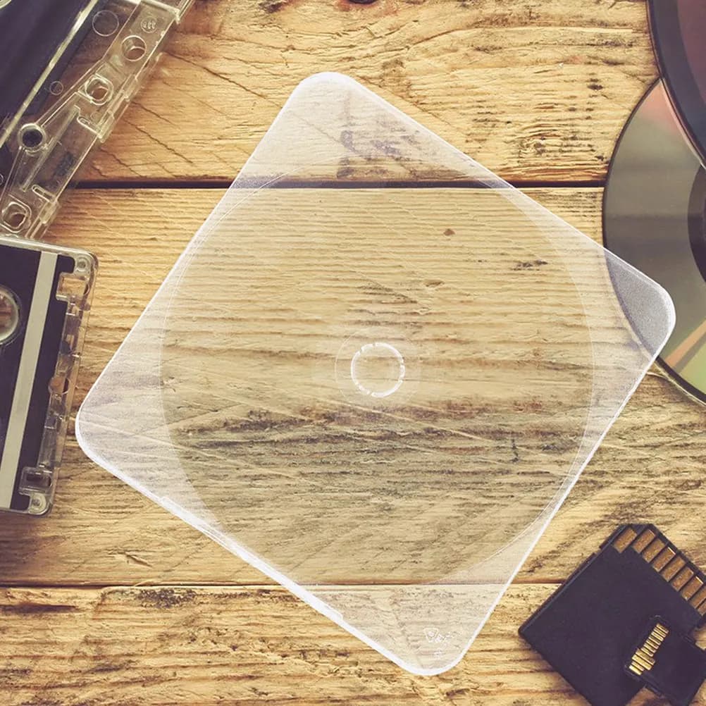 10 scatole di plastica per CD e DVD, custodie trasparenti, compatte, leggere, portatili, riutilizzabili, organizer per casa e ufficio