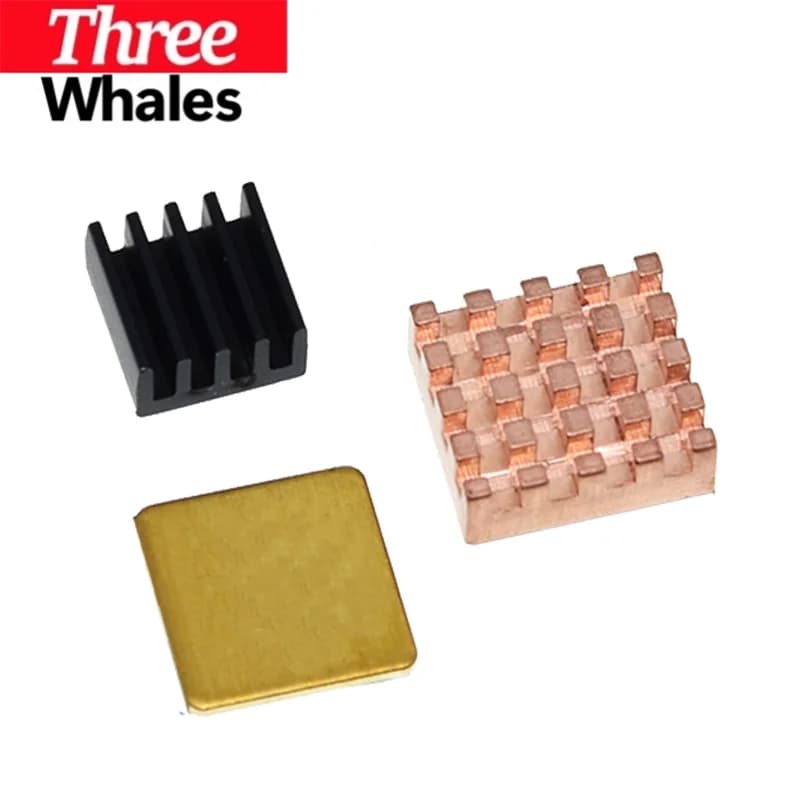 THR For Raspberry Pi 3 4 B Heatsink Copper Aluminum Heatsink Radiator Cooler Kit For Raspberry Pi 3B+ Plus 2 4 4B Heat Sink
