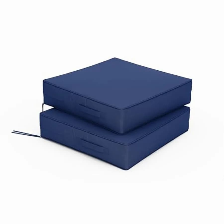 Cuscini per Sedie da Patio 19 X 19 X Pollici, Impermeabili, per Mobili da Esterno, Divani e Poltrone con Lacci