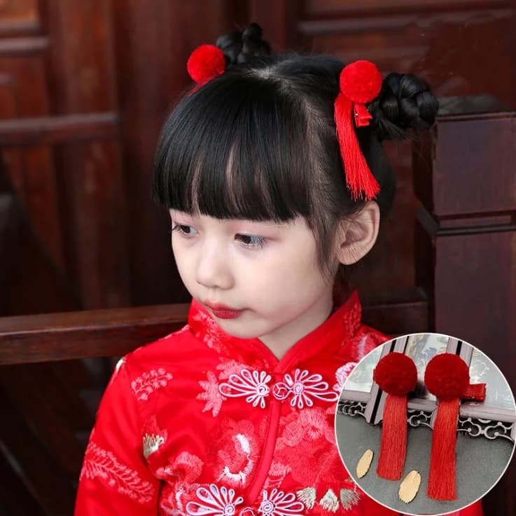 1 Set nuovo regalo invernale bambini Hairball ciondolo ornamento fermagli per capelli ragazze morbide forcine in pelliccia sintetica mollette accessori per capelli per bambini