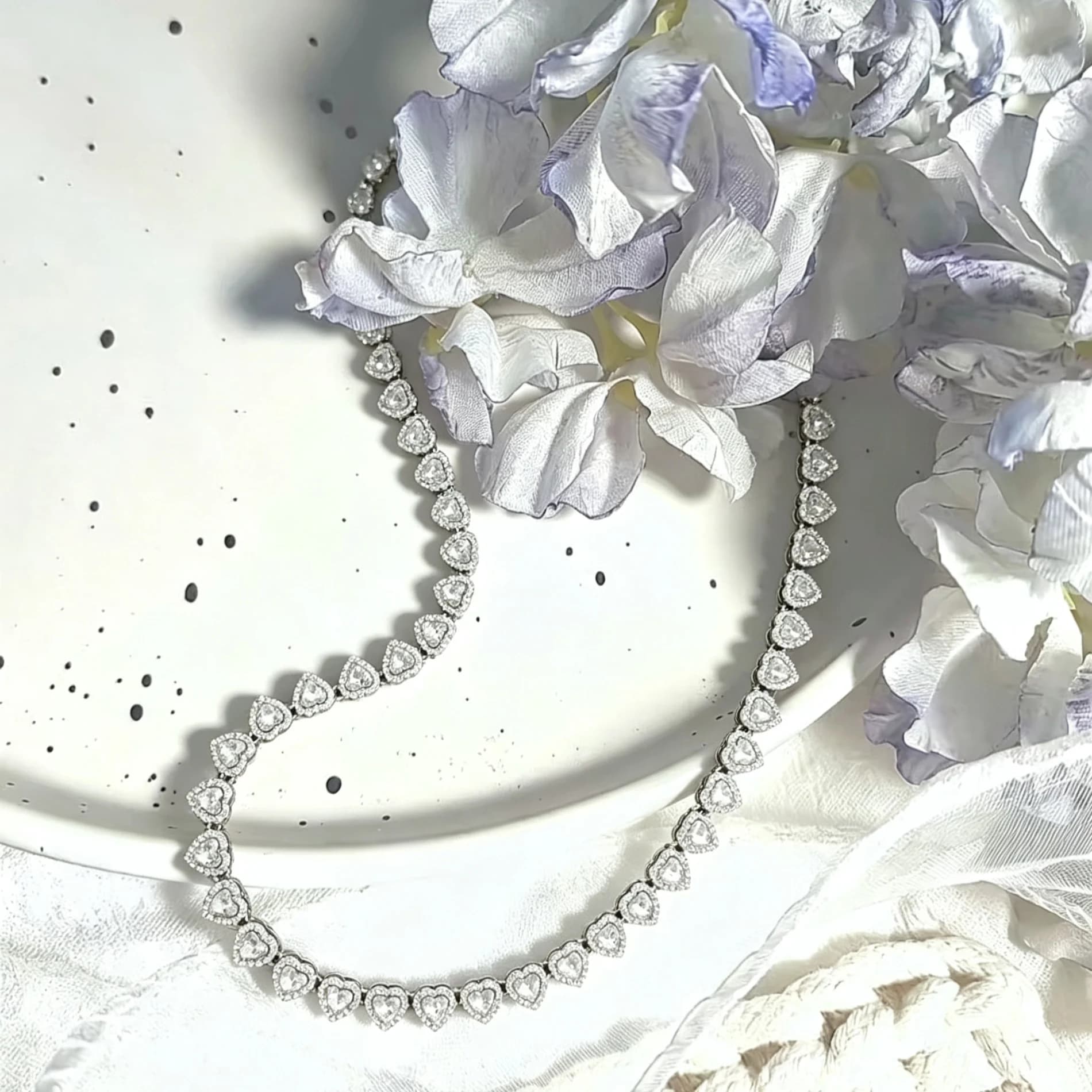 High-quality classic heart necklace, bracelet, and earring set, S925 silver, gift, party, festival, couple, anniversary