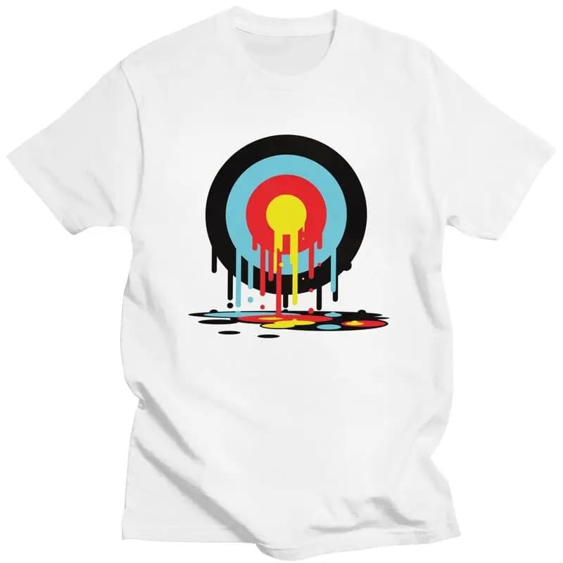 Magliette personalizzate per bersaglio piangente per uomo T-shirt in cotone 100% Tiro con l'arco Archer Freccette Shoot Magliette T-shirt di moda Abbigliamento