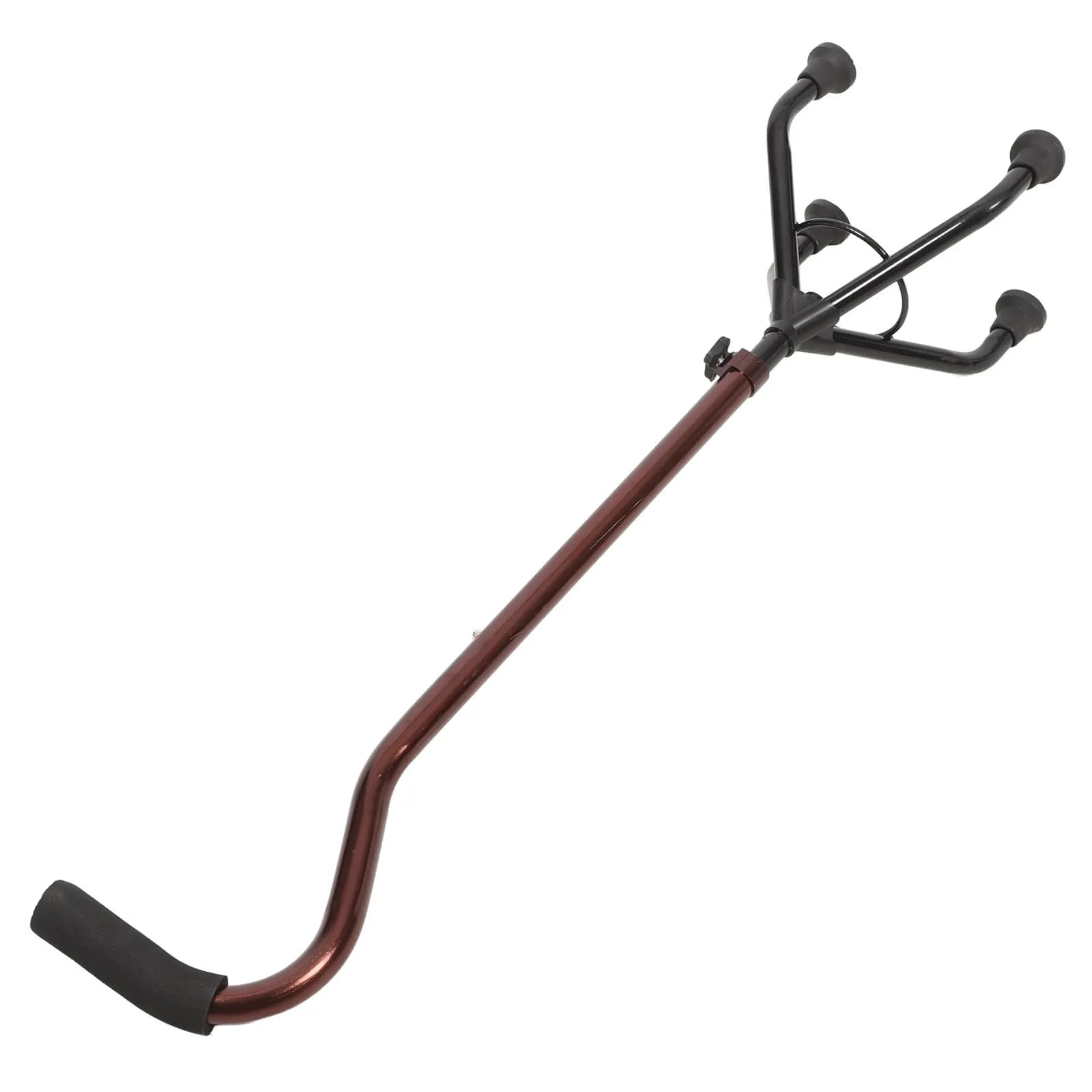 Ergonomic Adjustable Aluminum Walking Cane Lightweight Strong Grip Non Skid Trekking Pole for Elderly Seniors Hiking