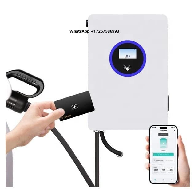 Stazione di Ricarica per Auto Elettriche da Parete 20kw/30kw/40kw, Caricatore DC con Schermo, Controllo WiFi e App