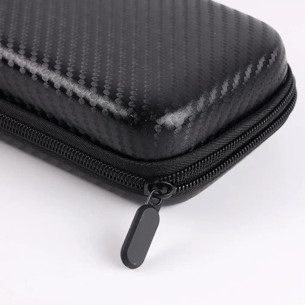 Black EVA front thermometer shockproof housing with soft coating and zip closure for reliable protection and