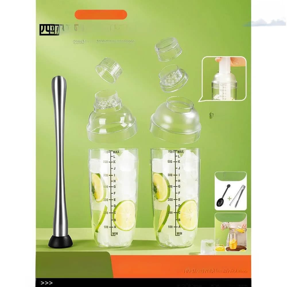 Professional Handmade Lemon Tea Shaker Cup Set for Tea Shop Home Use Heavy Duty Cocktail Shaker Making Tools Milk Tea Set