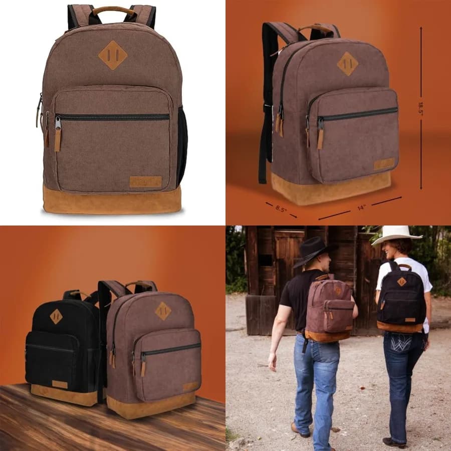 Zaino Robusto Yellowstone per Viaggi, Logo Classico, Resistente all'Acqua, Zaino Casual da Giorno per Viaggi con Scomparto Imbottito per Laptop e Notebook