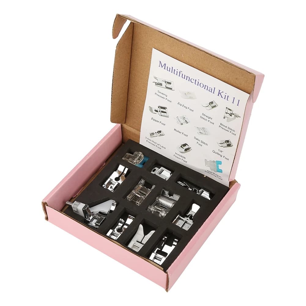 11PCS Multifunctional Sewing Machine Parts Press Foot Sew Machine Accessories Kit Set