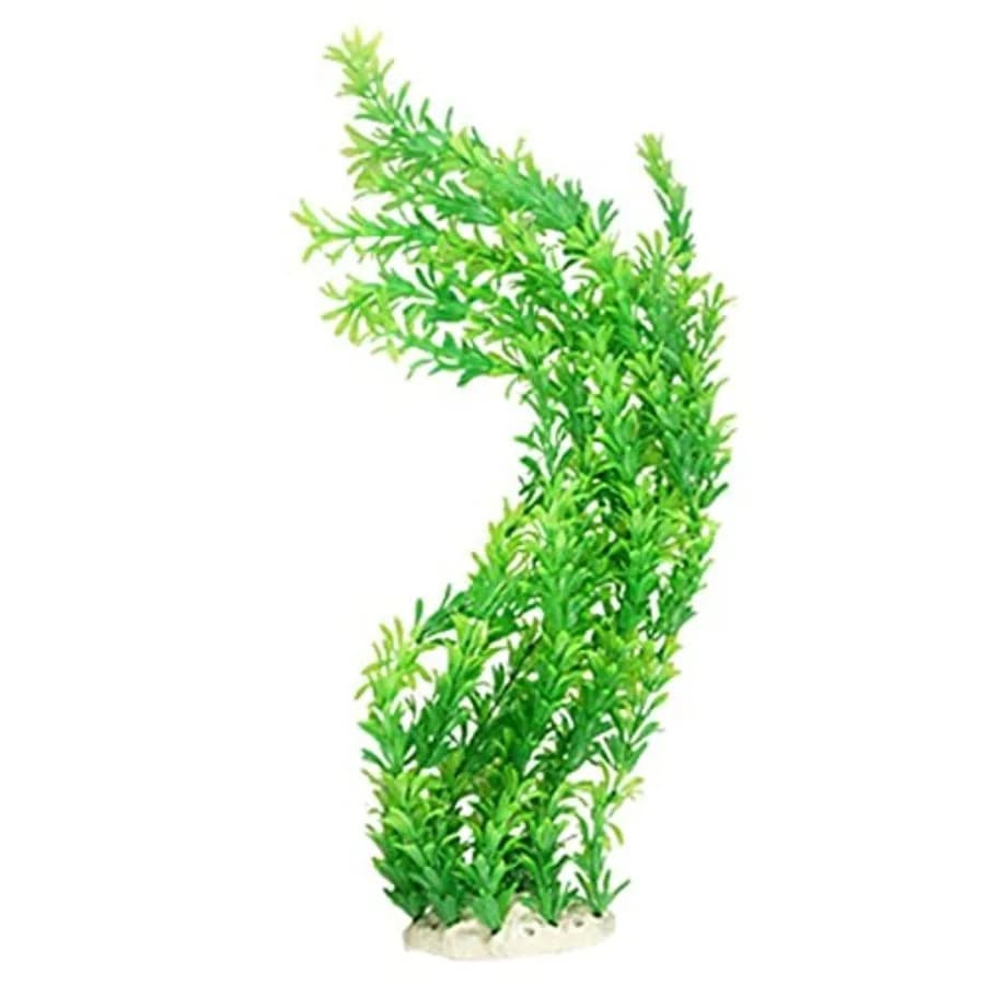 24 piante da acquario alte Piante da acquario verdi in plastica realistiche Grandi decorazioni di piante artificiali finte