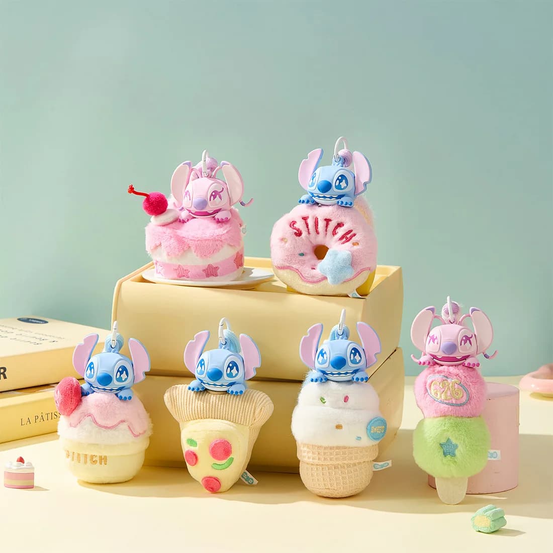 MINISO Stitch Blind Box Plush Keychain Disney Scented Pendant Collectible Toy Kawaii Accessory Car Air Freshener Mystery Box