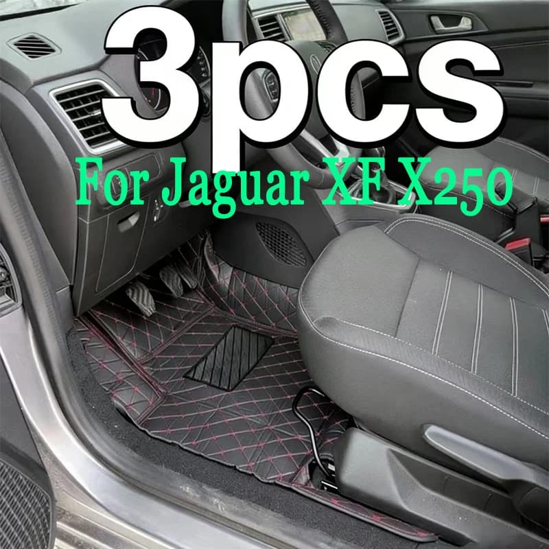 Tappetini per auto per Jaguar XF X250 2008~2015 Tappetini anti sporco per auto Accessori interni per auto