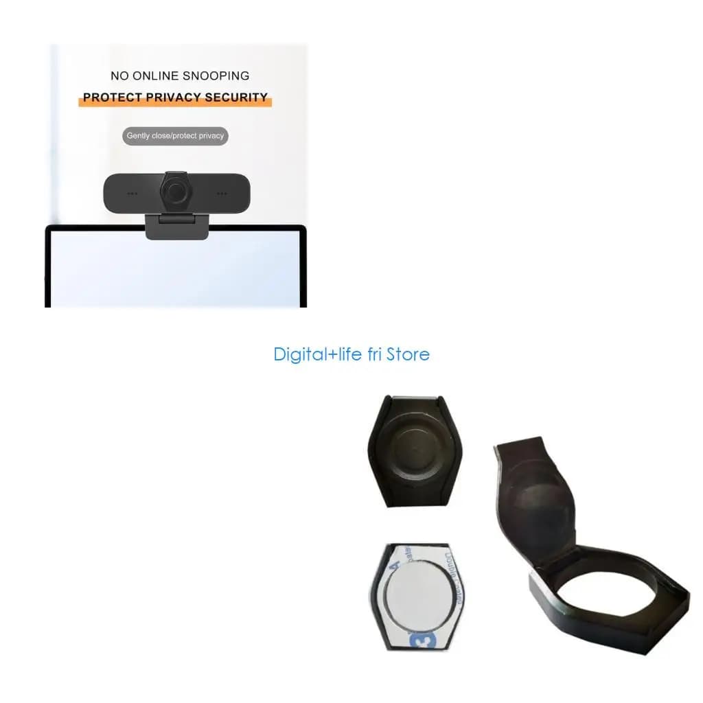 E06D Easy to Use Round Webcam Privacy Shutter Guard Lens Caps Hood Protective Cover